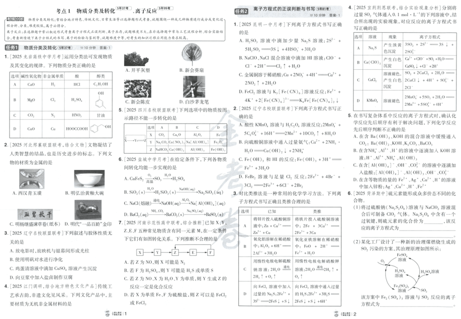 金考卷高考考点集训45天-高考化学（全国通用版）