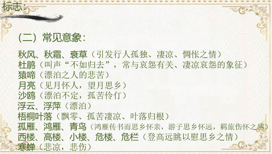 2025年中考语文复习：《古诗复习（思乡诗）》课件