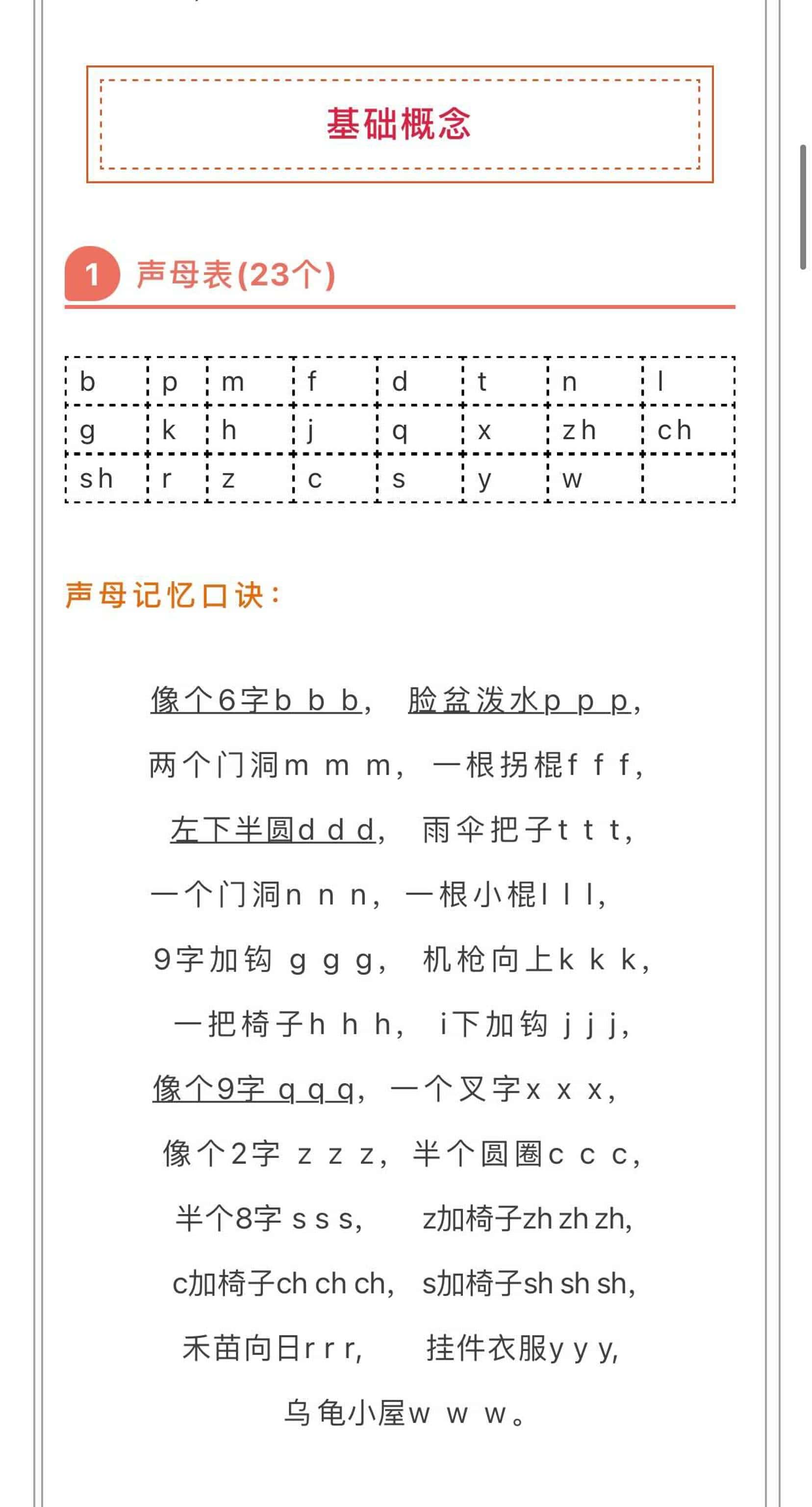 小学拼音顺口溜
