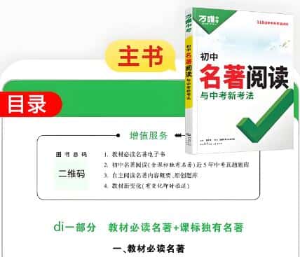 2025版万唯《初中名著阅读》+2023版万唯《初中名著阅读》