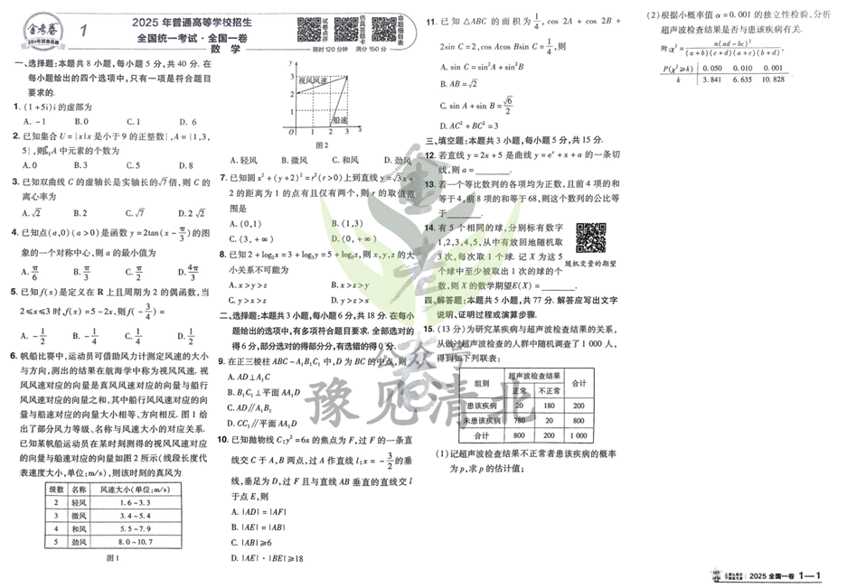 天星金考卷《2026新高考特快专递》数学