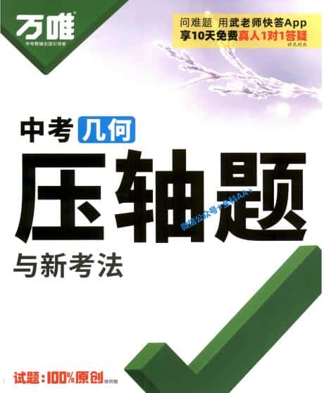 2026版《万唯中考 几何压轴题与新考法》PDF电子版下载